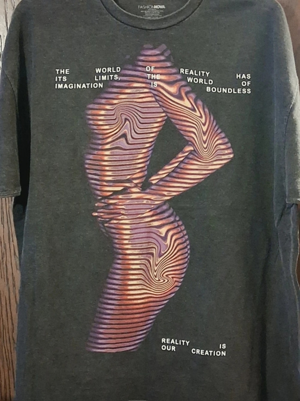 Fashion Nova Imagination Reality Is Our Creation Graphic T-Shirt